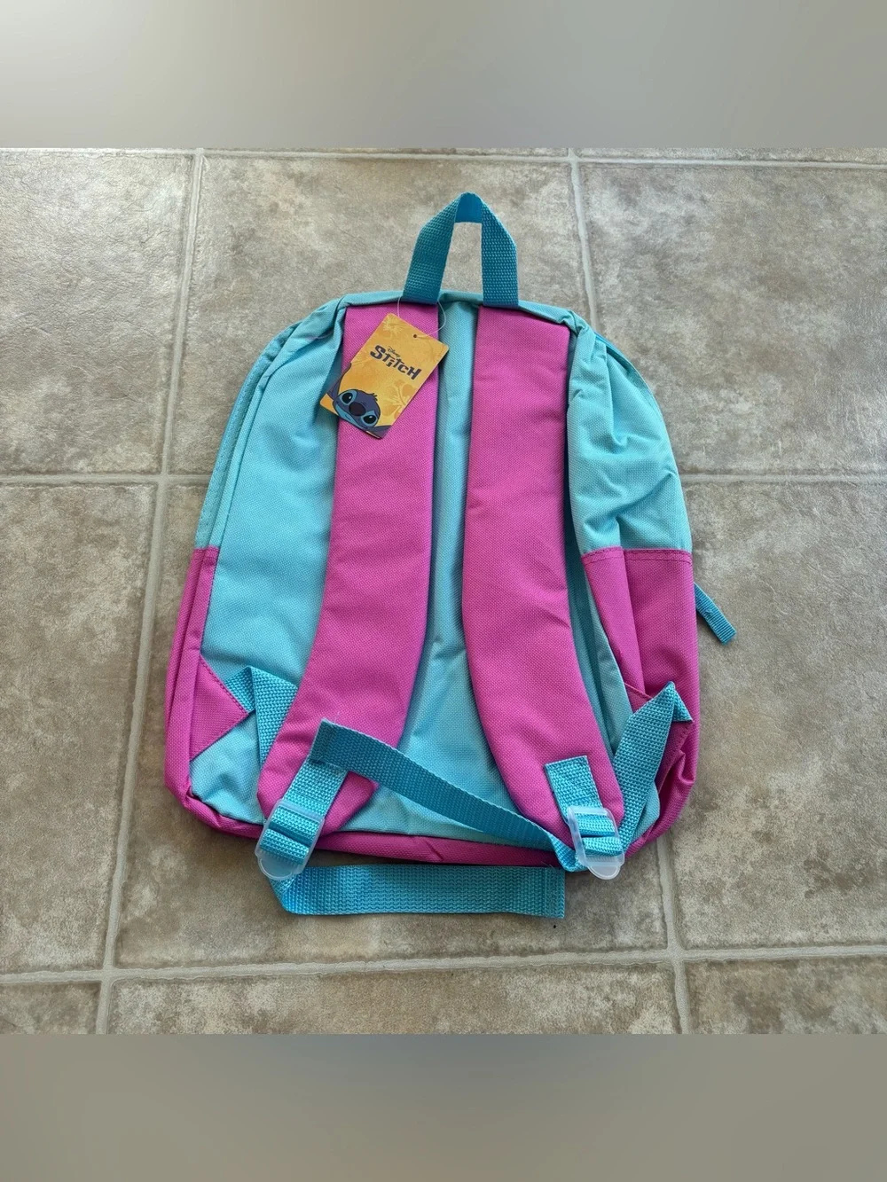 Disney Lilo & Stitch Teal, Blue and Pink Kids Backpack